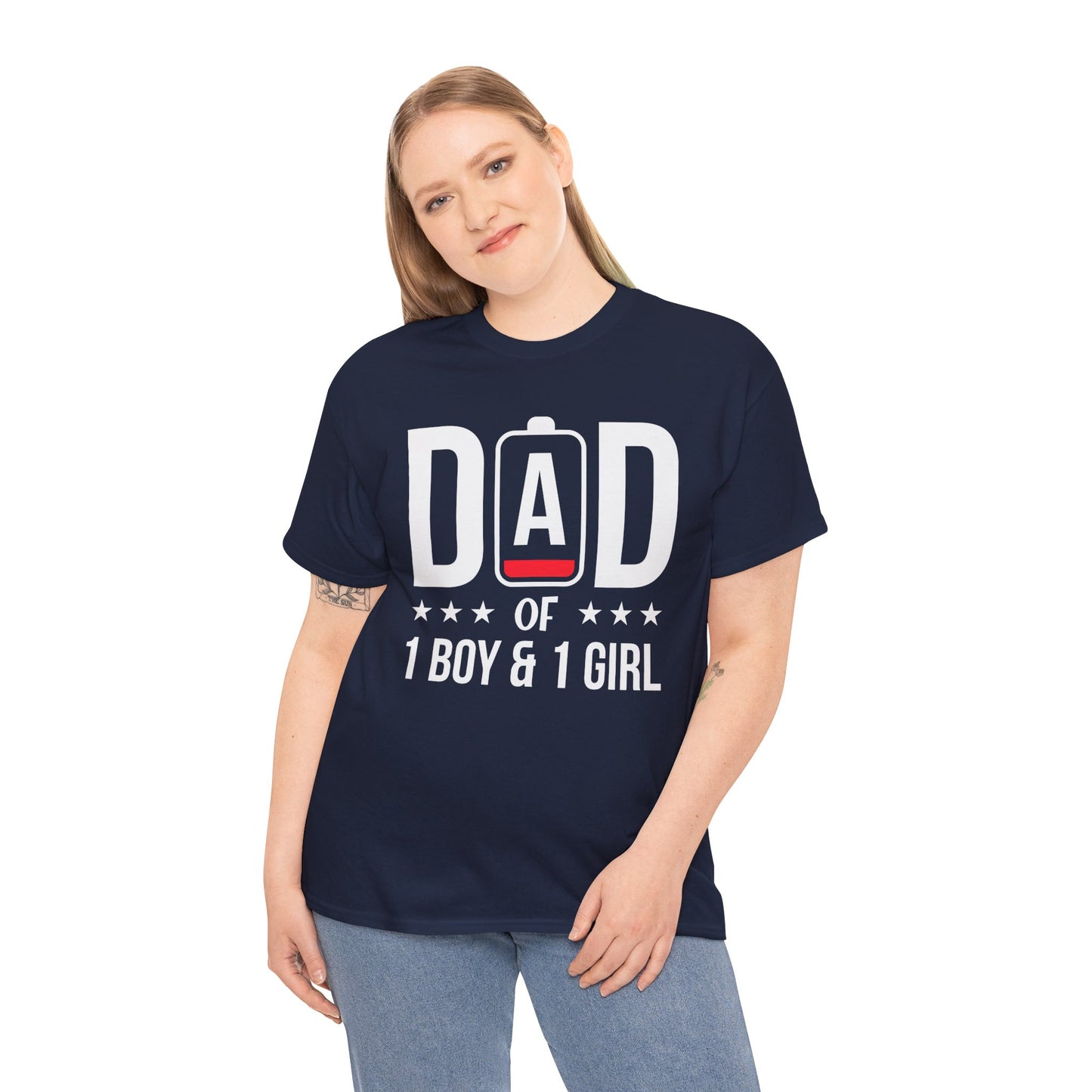 Dad Of 1 Boy And 1 Girl Unisex Men's Classic T-Shirt