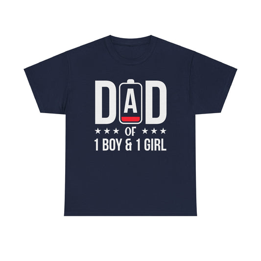 Dad Of 1 Boy And 1 Girl Unisex Men's Classic T-Shirt