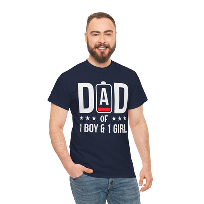 Dad Of 1 Boy And 1 Girl Unisex Men's Classic T-Shirt