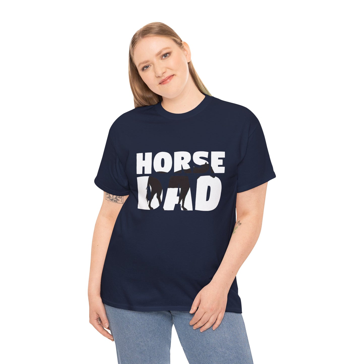 Horse Dad T-Shirt Horse Lover Gift For Father Zoo Unisex Men's Classic T-Shirt