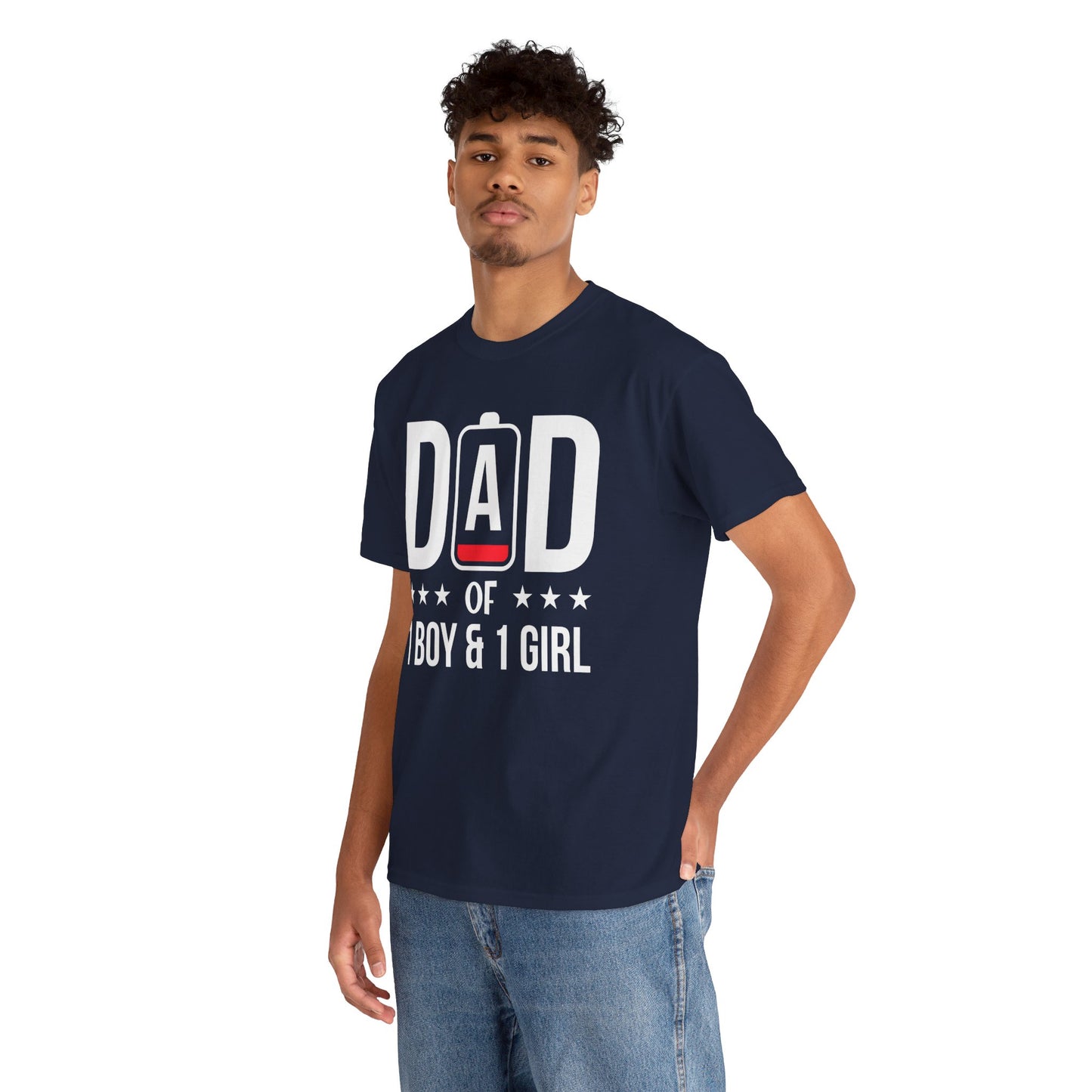 Dad Of 1 Boy And 1 Girl Unisex Men's Classic T-Shirt